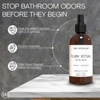 Muse Apothecary Flush Ritual - Aromatic & Refreshing Toilet Spray, Use Before You Go, 2 oz, Infused with Natural Essential Oils - Coconut + Sandalwood, Pack of 3