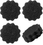 3 Pcs Dual Sided Scrub Sponge Multi Functional Cute Temperature Sensitive Non Scratch Dish Sponge for Washing Dishes Kitchen Bathroom(Flower,Black)