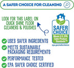 Quick Shine Multi Surface Floor Cleaner Daily Care 24oz, 6Pk | Ready to Use, Dirt Dissolving, Streak Free, No Rinse | Use on Hardwood, Laminate, Luxury Vinyl Plank LVT, Tile & Stone | Safer Choice