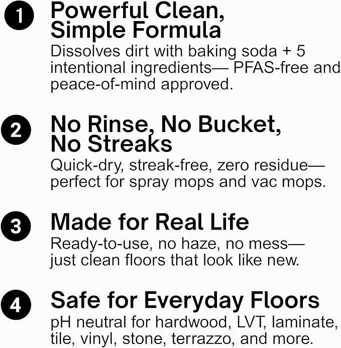 Quick Shine Multi Surface Floor Cleaner 27oz, 2Pk | Ready to Use-Streak Free- No Rinse | Use on Hardwood, Laminate, Luxury Vinyl Plank & Stone | Use in Spray Mops & Vac Mops | Safer Choice Cleaner
