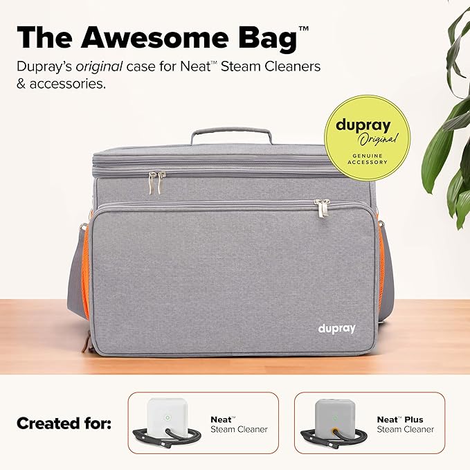 Dupray Neat Steam Cleaner with 18-Piece Kit – (Neat with the Awesome Bag) Powerful, chemical-free cleaning for floors, cars, tiles, grout, and more. *Kills 99.9% of Bacteria & Viruses