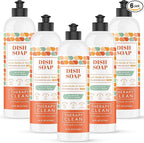 Therapy Clean Dish Soap Fresh Herb & Melon (6-Pack), Dishwashing Liquid, Dishwasher Soap, Natural Dish Soap Refill, Dishsoap, Dish Washing Liquids, Bottle Soap
