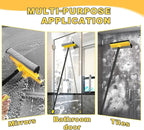 NEWE Window Squeegee with Extension Pole, 54.5 inches Car Windshield Washer Kit with Sponge, Extendable Shower Glass Cleaner Tool for Home Cleaning Mirror Auto Truck (Short Handle Included)