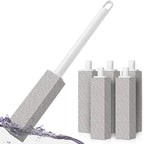 4TH Pumice Stone Toilet Bowl Cleaning,Pumice Stick with Long Handle, Ideal for Removing Hard Water Rings and Stains, Eco-Friendly and Scratch-Resistant-6Pack