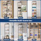 Abiglifty Storage Shelves, 6-Tier Metal Shelving, Closet Shelves with Adjustable Leveling Feet, Shelf Organizer for Kitchen, Pantry, Laundry
