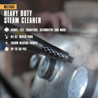 McCulloch MC1385 Deluxe Canister Steam Cleaner, 2-Hour Runtime, Chemical-Free, 23 Accessories: Mop Head, Brushes & More - Built for Home, Tile, Carpet, Furniture, & Personal Car Detailing