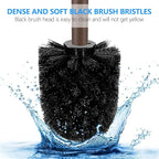 SetSail Toilet Brush, Compact Size Toilet Bowl Brush and Holder Toilet Brushes for Bathroom with Stainless Steel Handle Toilet Cleaner Brush with Durable Scrubbing Bristles, Brown