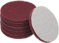 Power Scrub Pads, Scrubbing Pads 320 Grits Scouring Discs - Fitting for (Home Kitchen Cleaning - Drill Attachment - Scrubber Replacement) 6 Pcs & 5 Inch & Red