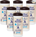 Aunt Fannie's Glass & Window Cleaning Wipes, Natural Streak-Free Glass Cleaner, 35 Count (Pack of 6)