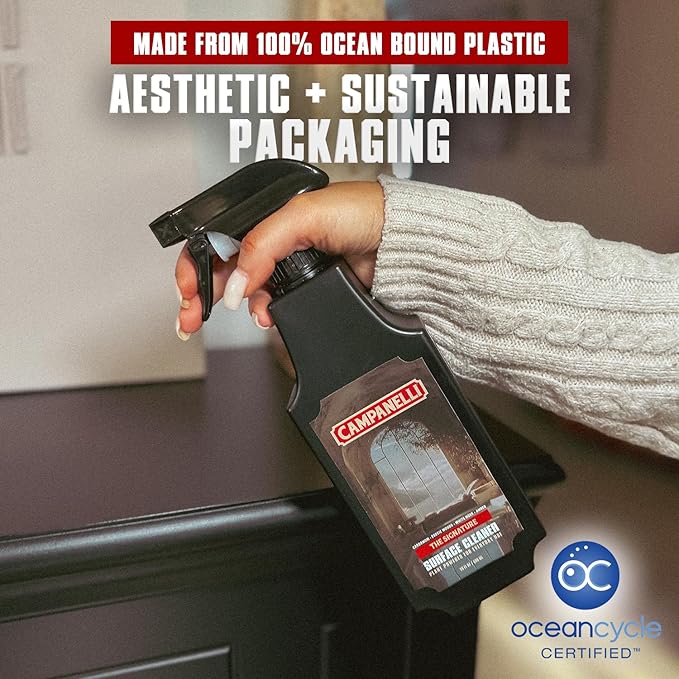 CAMPANELLI Plant-Powered Multi-Surface Cleaner – Luxury Fragrance-First Formula for Kitchen, Bathroom & Home – Non-Toxic, Eco-Friendly, 20 oz - Peppermint Mochaccino Scent (Limited Edition)