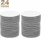 HARFINGTON 24pcs Scrubber Scouring Pads 800 Grits 5 Inch Drill Power Brush Hoop and Loop Surface Conditioning Disc Drill Scuffing Disc Scrub Pads for Home Kitchen Cleaning, Gray