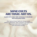 Cleancult Wool Dryer Balls (3 Count) - Made from 100% New Zealand Wool - Biodegradable Dryer Balls - Shorten Dry Times, Soften Clothes, and Stop Static Cling - Lasts up to 1000 Loads