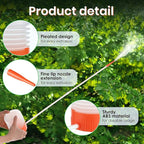 Diatomaceous Earth Powder Duster with Adjustable 12'' to 36'' Extension Nozzle, Precise Spray Powder Applicator for Pest Control, Lawn and Home Maintenance, Indoor & Outdoor Use (Orange)