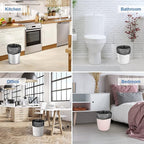 Small Trash Bags 3-5 Gallon, Inwaysin 200 Count Small Bathroom Trash Bags Black, Strong Small For Garbage, 4 Gallon Biodegradable, Unscented, Size Expanded for Kitchen