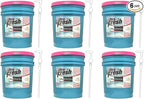 Ultra Fresh Platinum 5 Gallon Spring Fresh Scented Fabric Softener Liquid with Pump for Easy Dispensing for Up to 640 Laundry Loads (6 Pack)
