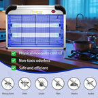 Electric Bug Zapper, 2800V High Grid Indoor Mosquito Killer with 20W Lamps, Plug-in Hanging Insect Trap for Mosquitoes, Moths, Gnats, Flies and Flying Insects Indoor Use