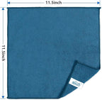 HOMEXCEL Navy Blue Microfiber Cleaning Cloth, 50 Pack Cleaning Towels for Kitchen, Lint Scratch Free, Highly Absorbent, and Reusable Cleaning Rags for House, Window and Glass, Cars, 11.5 X11.5 inch