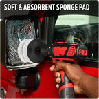 Dirt Devil Foam Sponge Pad Cleaning Set, 3 Piece, 3.5" Sponges, for Use on Glass, Mirrors, Hardwood and More, Soft and Absorbent, Cleaning Sponge Drill Attachment