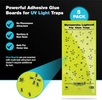 Catchmaster Pro Series Flying Insect Light Trap Replacement Board 5-PK, UV Light Fly Trap Refill, Adhesive Glue Boards, Mosquito Trap Supplies, UV Lamp Bug Catcher, Home & Garage Pet Safe Pest Control