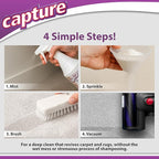 Capture Pre-Mist Soil Release for Carpet Dry Cleaner - Carpet Cleaning Pre Spray - Loosen Juice, Coffee & Wine Spill and Tough Rug Stains Eliminator - Multi-Purpose Cleaning Essentials (24oz)