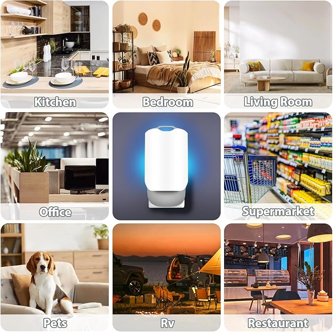 Flying Insect Trap for Indoors, Plug-in Fruit Fly Trap Catcher, Adjustable Lighting Bug Zapper for House Flies, Mosquitoes, Fruit Flies, Gnants, and Mosquitos, Office (Include 5 Refills)