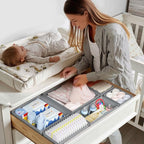 DIMJ Drawer Organizer Clothes Storage - 20 Pack Baby Dresser Organizer for Nursery, Foldable Closet Drawer Organizer Bins for Bedroom Organization, Fabric Storage Dividers for Socks, Underwears, Bras