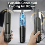 QQT Portable Cordless Handheld Vacuum Cleaner,8000/10000Pa Strong Suction,4-in-1 Mini Vacuum with 2 Modes,Practical and Detachable Nozzles,Lightweight for Home,Office, Car,Pet Hair Cleaning,Black