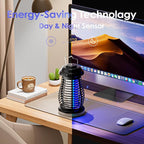 Bug Zapper Outdoor & Indoor, Mosquito Repellent Outdoor Patio, Portable & Rechargeable Fly Trap, IP67 Waterproof, Mosquito Repellent for Patio,Lawn & Garden, Camping, Kitchen, Home