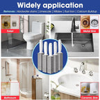 AZEN 5 Pack Pumice Stone for Cleaning, Pumie Scouring Stick with Handle, Pumice Stone Toilet Bowl Cleaner, Hard Water Stain Remover for Toilet, Bathroom, Kitchen Sink, Grill