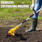 20V Cordless Tiller Cultivator for Gardening, 360RPM Electric Garden Tiller with 2 x 2.0Ah Batteries & Charger, Garden Rototiller for Lawn Gardening Soil Cultivation