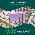 Scotch-Brite Stay Clean Scrubber Pads, Non-Scratch Dish Sponges for Kitchen Cleaning, 12 Count, Rinses Clean, Odor-Resistant, Safe on Non-Stick Cookware, Pots, Pans, and Glassware