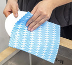 Reusable Cleaning Cloths Handi Wipes Reusable Cloths Disposabel Dish Towels Dry Handy Wipes Big Durable Absoebent and Dry Quickly 100 Count, Blue
