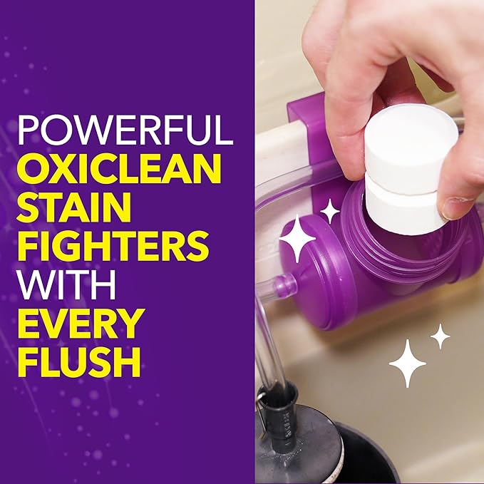 Kaboom Scrub Free! Toilet Bowl Cleaner System with 2 Refills