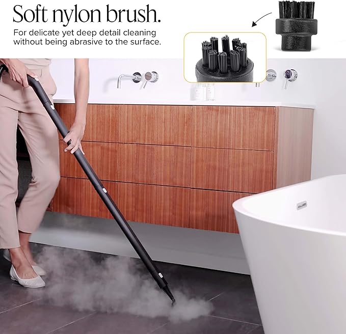 Dupray Small Nylon Brushes - Hard-to-Reach Places and Precision Cleaning Accessories for Dupray Steam Cleaners, Pack of 10