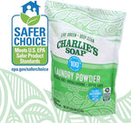 Charlie’s Soap Laundry Powder (100 Loads, 4 Pack) Deep Cleaning Washing Powder Detergent – Eco-Friendly, Safe, and Effective