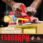 Cordless Electric Hand Planer: 3-1/4-Inch Handheld Planer Compatible with Milwaukee Battery (No Battery) - 15000 RPM Power Wood Planer for Woodworking, Carpentry