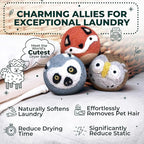 No More Dryer Sheets! XL Wool Dryer Balls 6-Pack, Reusable Laundry Softener & Static Reducer, Eco-Friendly, Long-Lasting, Safe for Sensitive Skin