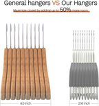40 Pack Heavy Duty Plastic Hangers, Non Slip Clothes Hangers with Rubber Pads and 360° Hook - Thin Space Saving Hanger, Closet Organizer for Shirt, Pants, Suit, Skirt,Coat - Gray