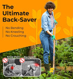 Stand Up Weed Puller Tool with Long Handle - Dandelion Weeding Tool, No More Bending