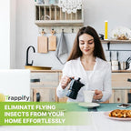 Trappify Hanging Fly Traps Outdoor: Fruit Fly Traps for Indoors | Gnat Trap | Gnat Traps for House Indoor | Fly Trap Indoor - Disposable Sticky Fly Trap for Indoor House Pest Control (8 Pack)