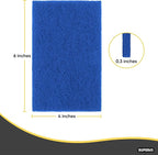 Scouring Pad Non-Scratching Scrubber Non-Scratch Cleaning Scrub Pads Heavy Duty Scouring Pad Reusable Kitchen Scrubbing Pad Pack of 21 Blue, by Superio