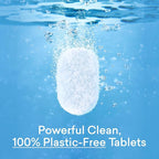 BLUELAND 100% Plastic-Free Dishwasher Detergent Tablets, 120 Count, Free & Clear, Eco-Friendly Dishwashing Pods, Natural, USDA Certified biobased