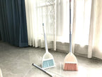 Mini Broom with Dustpan for Kids,Little Housekeeping Helper Set (White+Green)