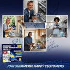 Dishwasher Cleaner Deodorizer Descaler Tablets - 56 Tabs - 1 Plus Year Supply - Extra Scented Deep Cleaning Sanitizer Pods - Remove Hard Water - Contain Citric Acid Heavy Duty Septic Safe - Lemon