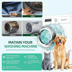 SOPAMI Washing Machine Cleaner Tablets 12 Pack, Deep Clean HE Front Load Top Load Washer, Remove Stubborn Pet Hair Odors, Septic Safe Pet Owner Solution washing machine tablets