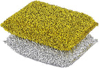 Pine-Sol Non-Scratch Scouring Pads – Pack of 2, Metallic Household Cleaning Scrubbers, Safe with Nonstick Cookware