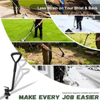 Universal Extension Handle Attachment for Snow Shovel, Weedeater, String Trimmer, Shovel, Rake & More, Back Saving Attachment for All Gardening Tools, Home Tool Gifts for Men