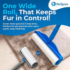 PetLovers Large Lint Roller – 90 Extra Sticky Sheets for Pet Hair Removal, Extra Large Floor and Carpet Roller for Homes with Pets, Perfect for Floors, Furniture, and Loving Pet Owners