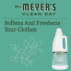 Mrs. Meyer's Clean Day Liquid Fabric Softener Bottle, Basil Scent, 32 Fl oz (Pack of 2)
