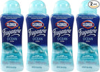 Clorox Fraganzia Laundry Scent Booster Crystals in Ocean Scent - Scented In-Wash Freshener Beads for Fresh, Clean, Great Smelling Clothes and Linens, 18 Oz - 4 Pack